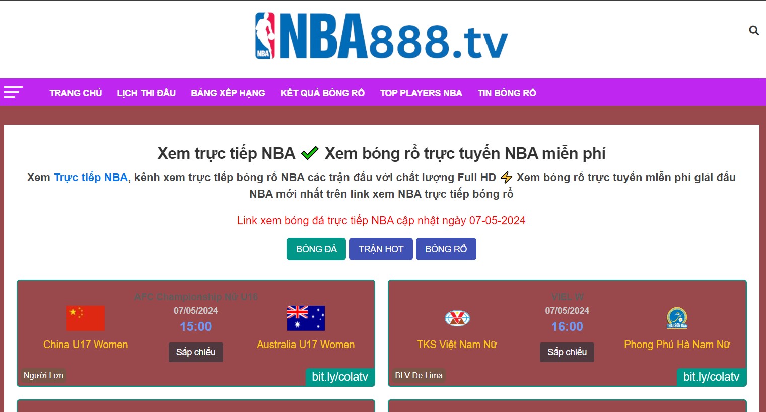 Tructiepnba.online – Kênh xem truc tiep NBA miễn phí 100%